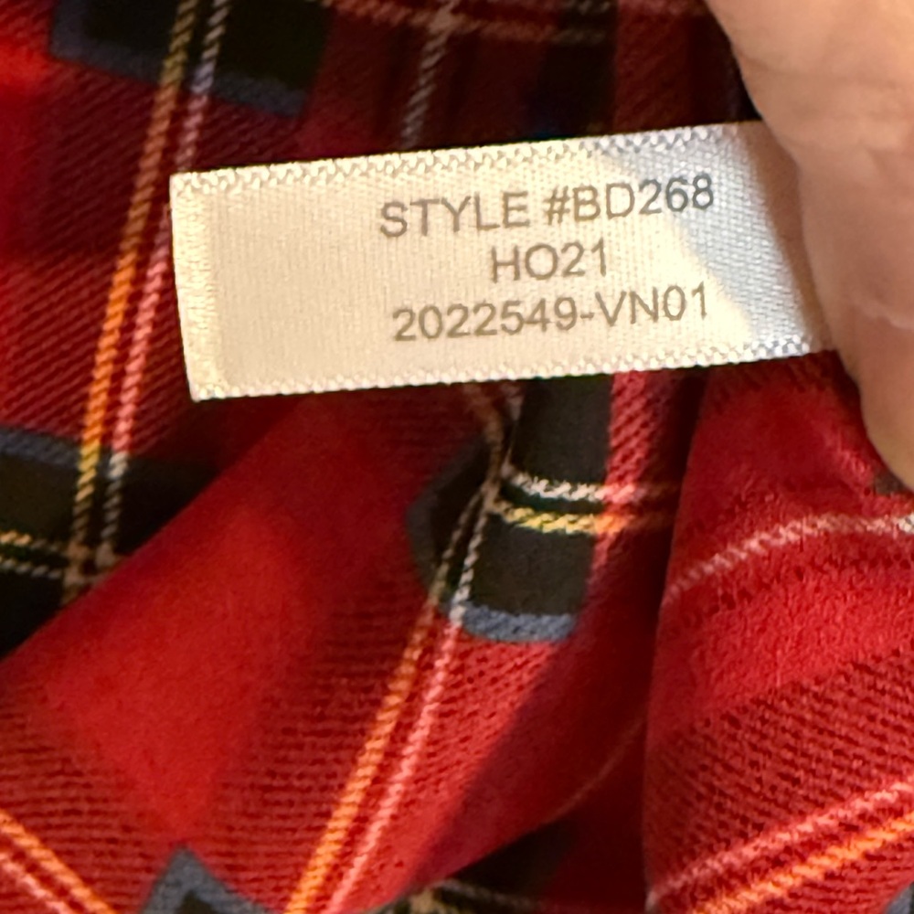 J. Crew Red Plaid Long-Sleeve Blouse - Size S - Picture 7 of 7